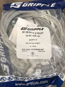 10 foot 90 eyelit gripple