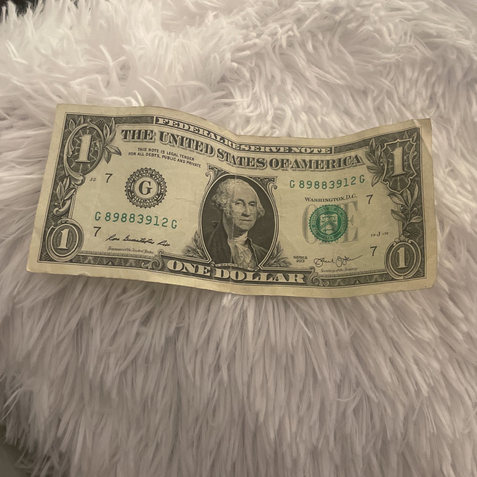 One Dollar Bill 2013