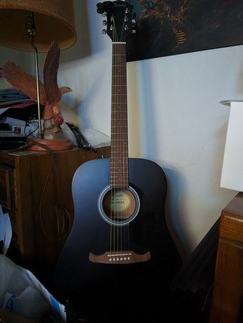 Fender Black Acoustic Guitar