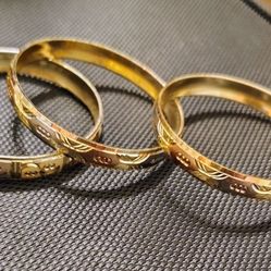 Yellow Gold, White Gold And Rose Gold Children's Bracelets $35 Each 