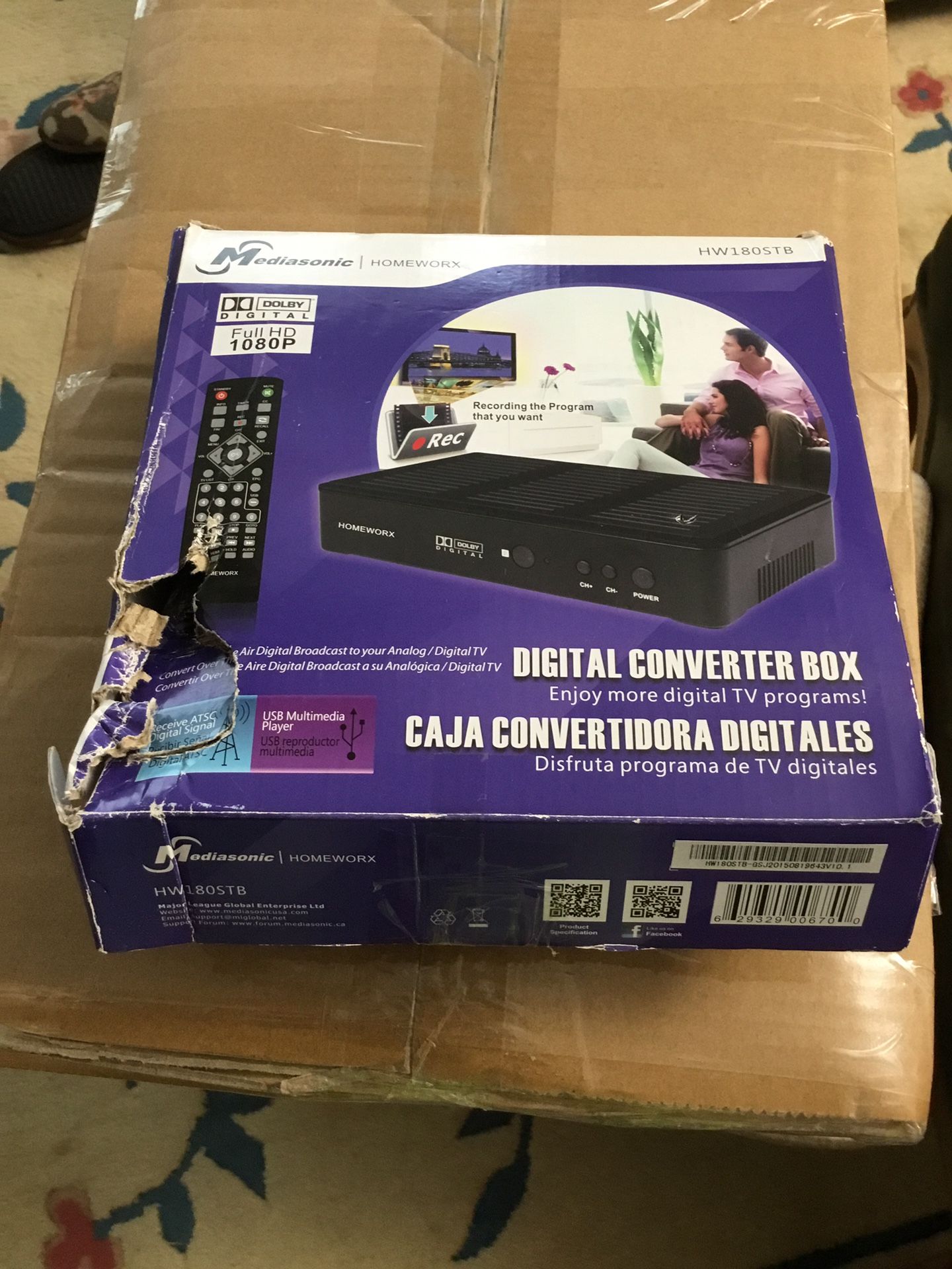 Mediasonic /HOME WORK DIGITAL CONVERTER with TV Recording