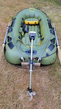 Sevylor Fish Hunter 280 Boat, with MinnKota electric motor