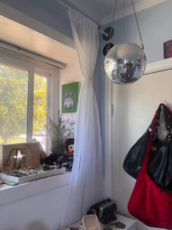 White sheer curtains