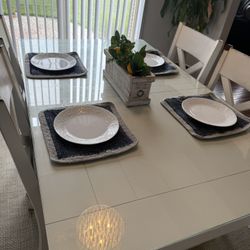 Solid Wood Dining Table, Rectangle Seats 6 To 8