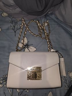 Michael Kors White Leather Crossbody Bag