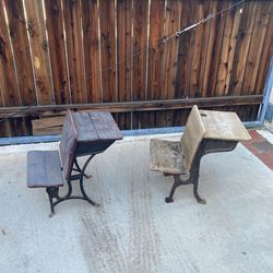 Vintage School Desk