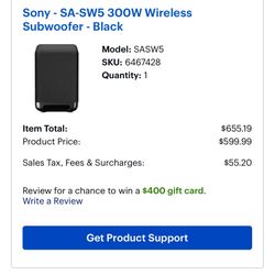 Sony SW5 Sub 
