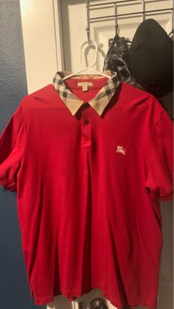 Burberry checkered polo