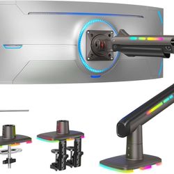 HUANUO Monitor Arm, Mount for Ultrawide Screens up to 49″, Heavy-Duty