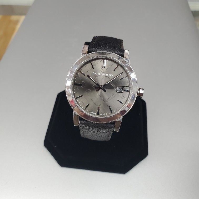 Burberry BU9364 Dark Grey Dial Leather Men's Watch