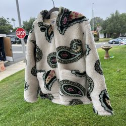 Obey Obey Paisley Sherpa Jacket Large 