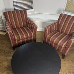 Arm Chair And Coffee Table Set