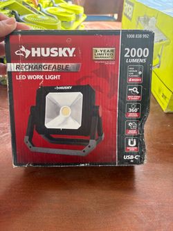 Husky 2000 Lumen Rechargeable LED Work Light