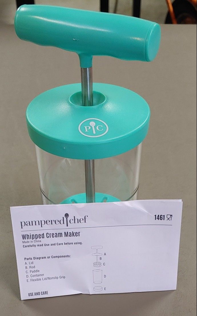 Pampered Chef Whipped Cream Maker