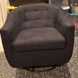 Dark Blue Swivel Chair Excellent Condition $50 