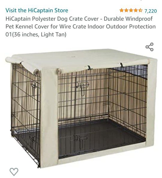 New Dog Crate Cover . 👀 See All Photo's.  Cash Pickup Only 