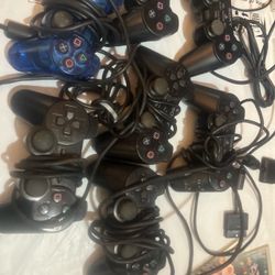 Lot of Sony PlayStation 2 Controllers