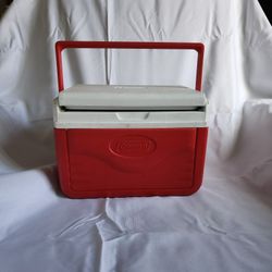 Small Red Coleman Cooler