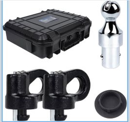 LRICHY 60692 Upgraded 38K Gooseneck Hitch Ball Kit for Ford/GM Puck Systems  2-5/16'' Ball with Case; Fits Ford F250/F350/F450, Chevy Silverado and GM