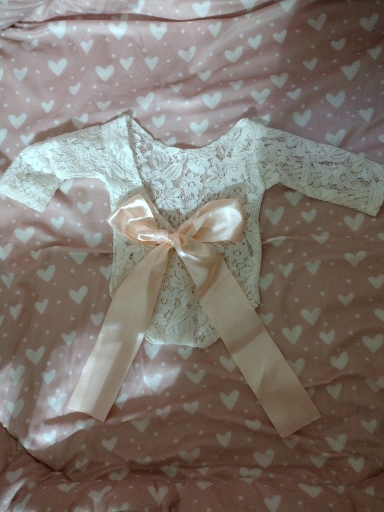 Beautiful Lace Newborn One Piece