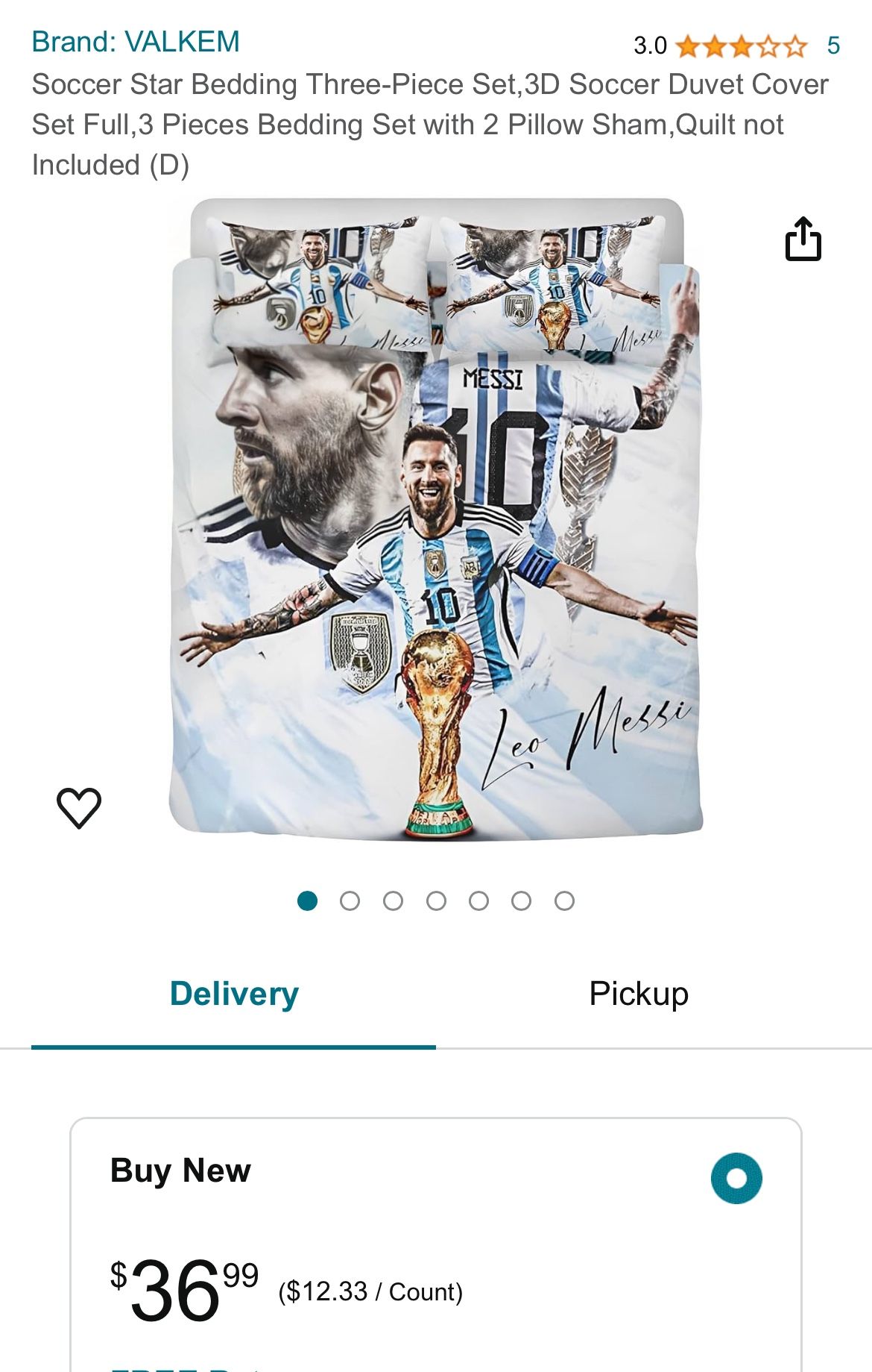 Messi Bed Sheets Size Full
