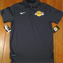 Los Angeles Lakers Men's Size Small Polo Button New Tags