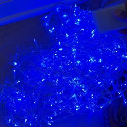 Blue String Lights