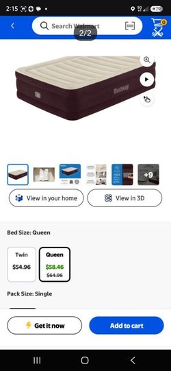 Air mattress with built in pump