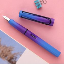 Purple & Blue Ombré Fountain Pen Visible Ink Window