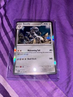Steelix holo Pokemon card