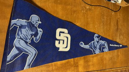 San Diego Padres Pennent And 3x5” Flag 