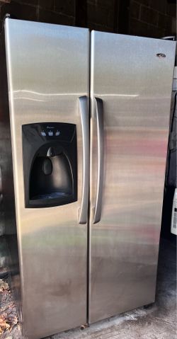 Amanda Stainless Steel Refrigerator With Ice Maker