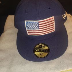 New Era USA Olympic Fitted Hat Size 7 3/8