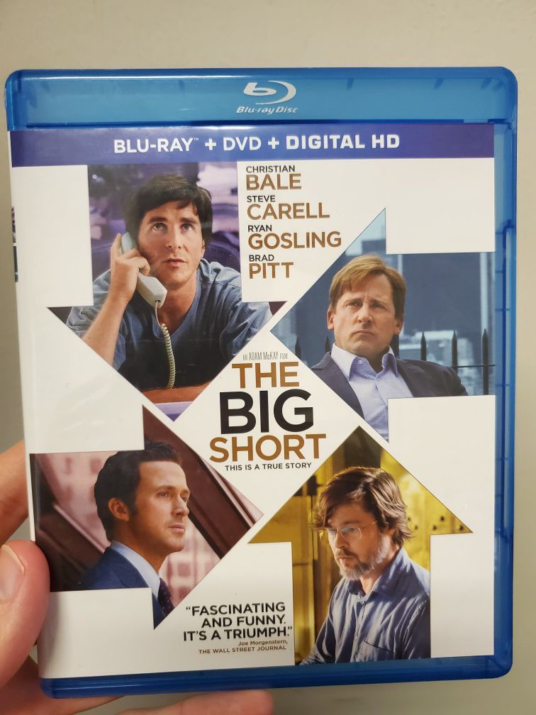 The Big Short Bluray and DVD Combo