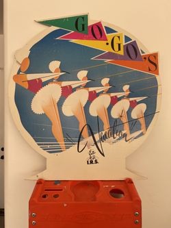 Rare Vintage 1982 Go Gos Vacation Double Sided Cardboard Poster
