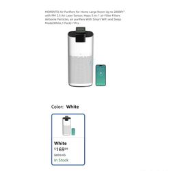 Brand new Air Purifiers for Home Large Room Up to 2800Ft² with PM 2.5 Air Laser Sensor, Hepa 3-in-1 air Filter Filters Airborne Particles, air purifie