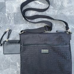 Tommy Hilfiger Black Crossbody and Wallet/Change Purse - UNUSED