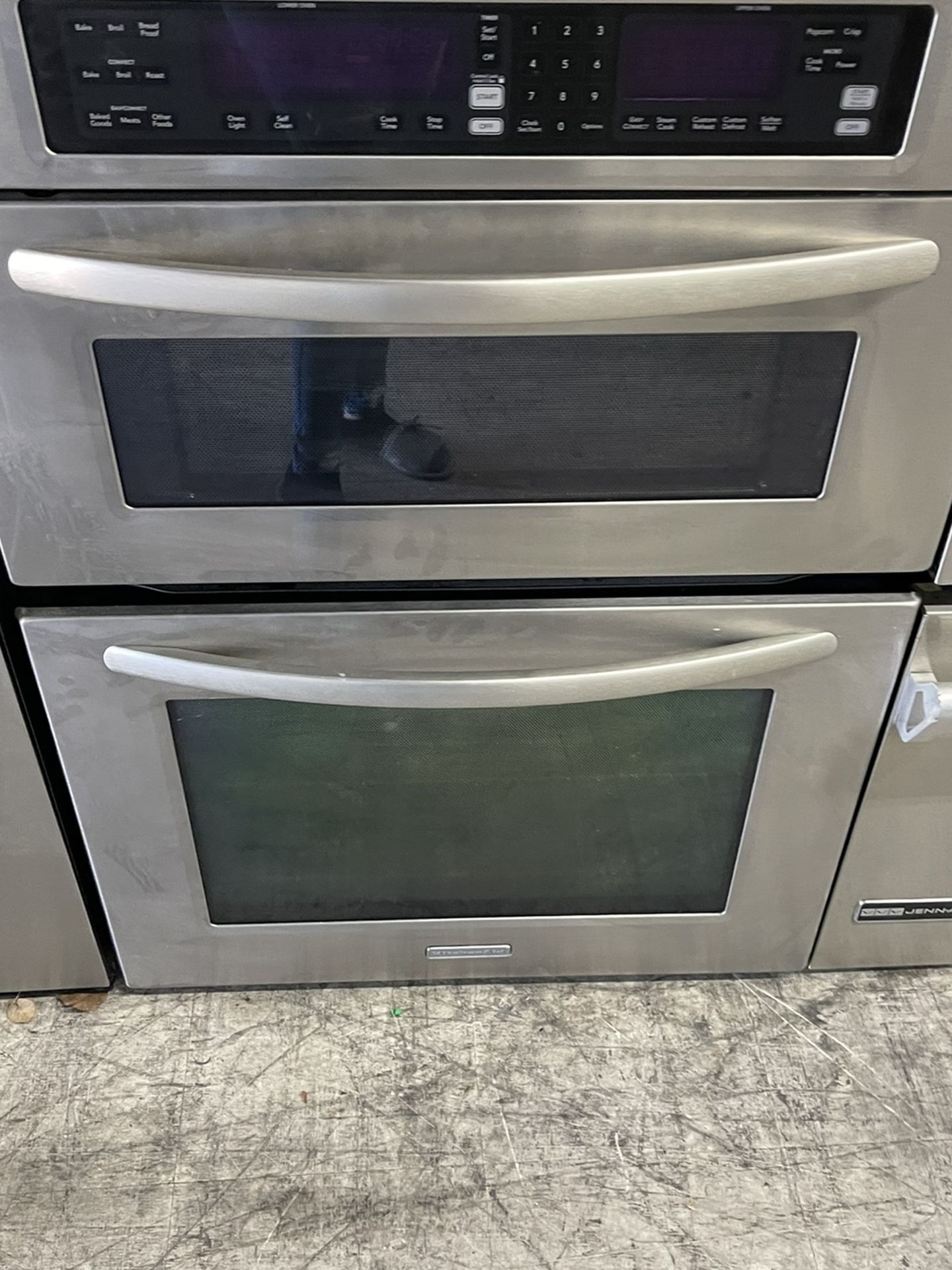Kitchen Aid 30” Microwave Oven Combo In Stainless Steel Used