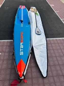 Starboard All Star 14’ x 26” Hybrid Carbon Race SUP + Carbon Paddle & Bag