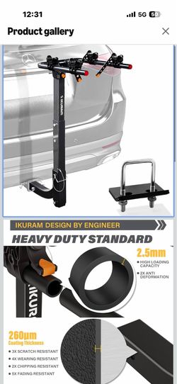 2 bikes carrier racks hitch