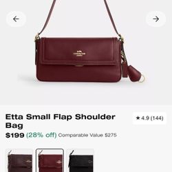 Coach Etta Small Flap Shoulder Bag