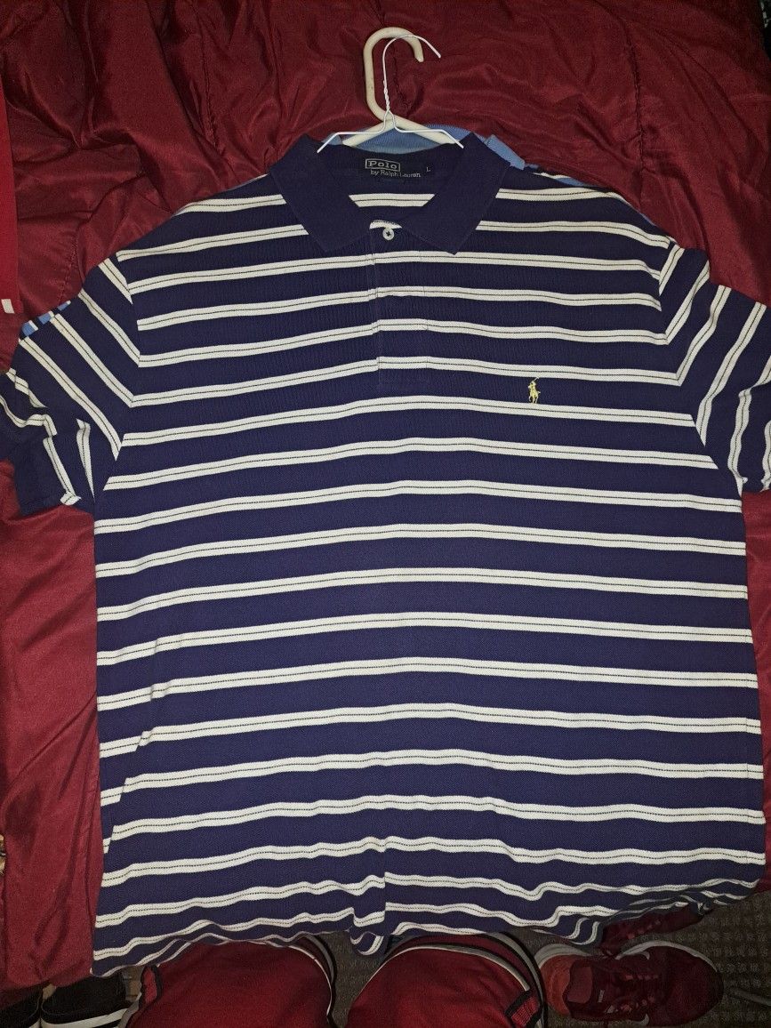 Polo Ralph Lauren Mens S/s Shirts LOT OF 3X SZ LARGE