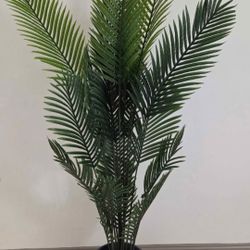 *** NEW LOW PRICE *** 6ft Faux Areca Palm in a 12in (Diameter) Gray Resin Planter @ Lasting Creations