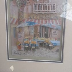 Vintage Distinctive Artist signed 3D framed Art work