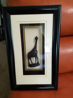 African framed picture