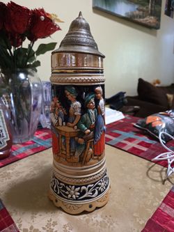 German Antqiue music mug