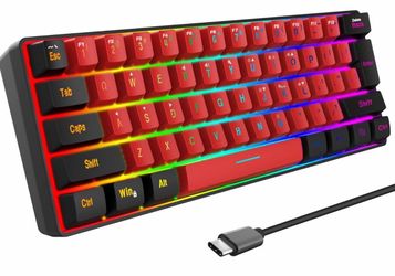 Snpurdiri 60% Wired Gaming Keyboard