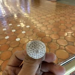 Sterling Silver Moissanite Ring