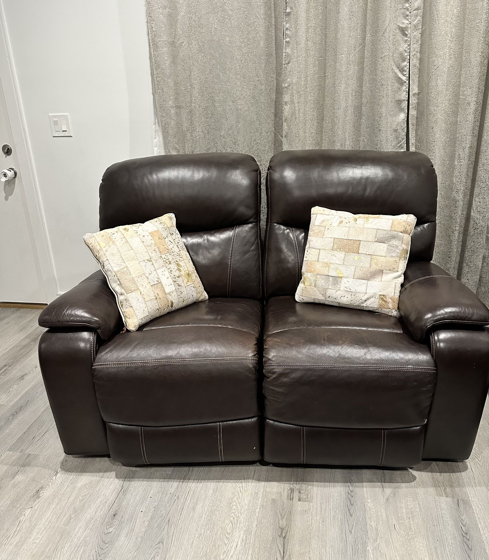 Leather Reclining Couch