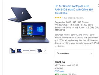 Hp laptop ready to go brand new
